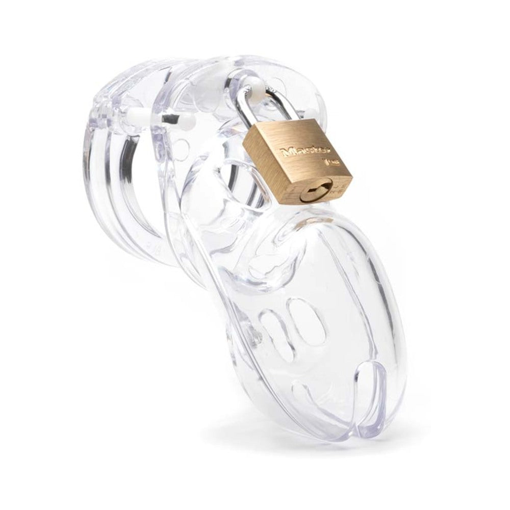 CB-3000 chastity cage shown worn - BDSM Authority