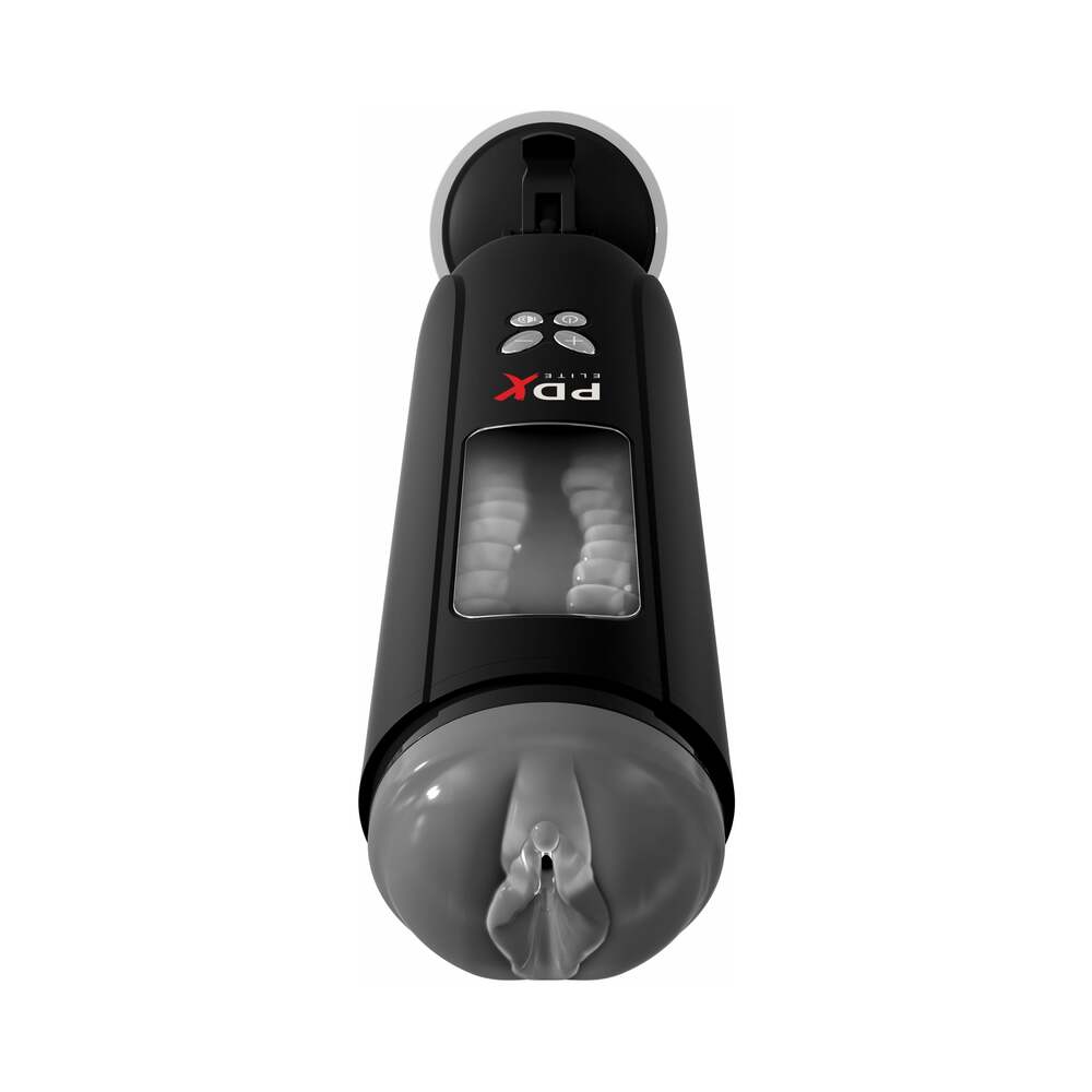PDX Elite Ultimate Milker transparent window and ribbed sleeve - BDSM Authority