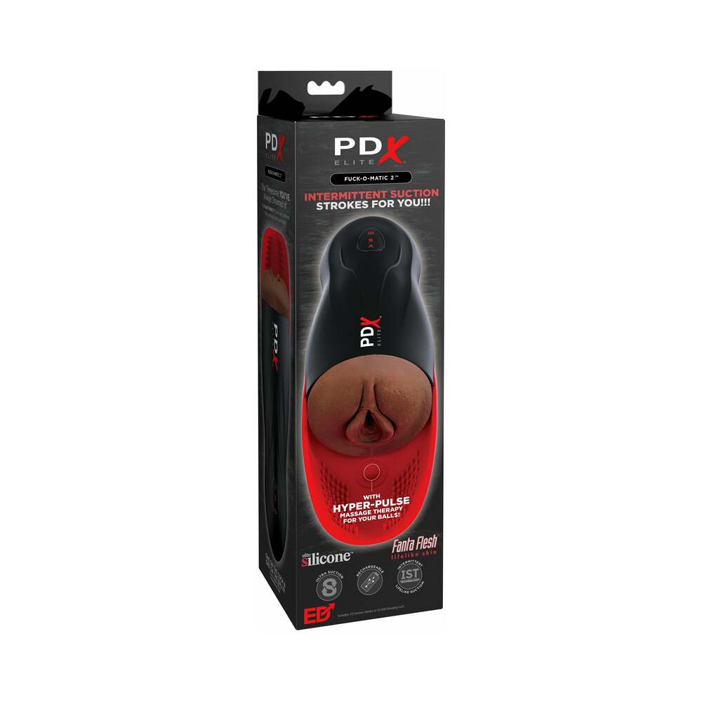 PDX Elite Fuck-O-Matic 2 hands-free vibrating suction stroker machine - BDSM Authority