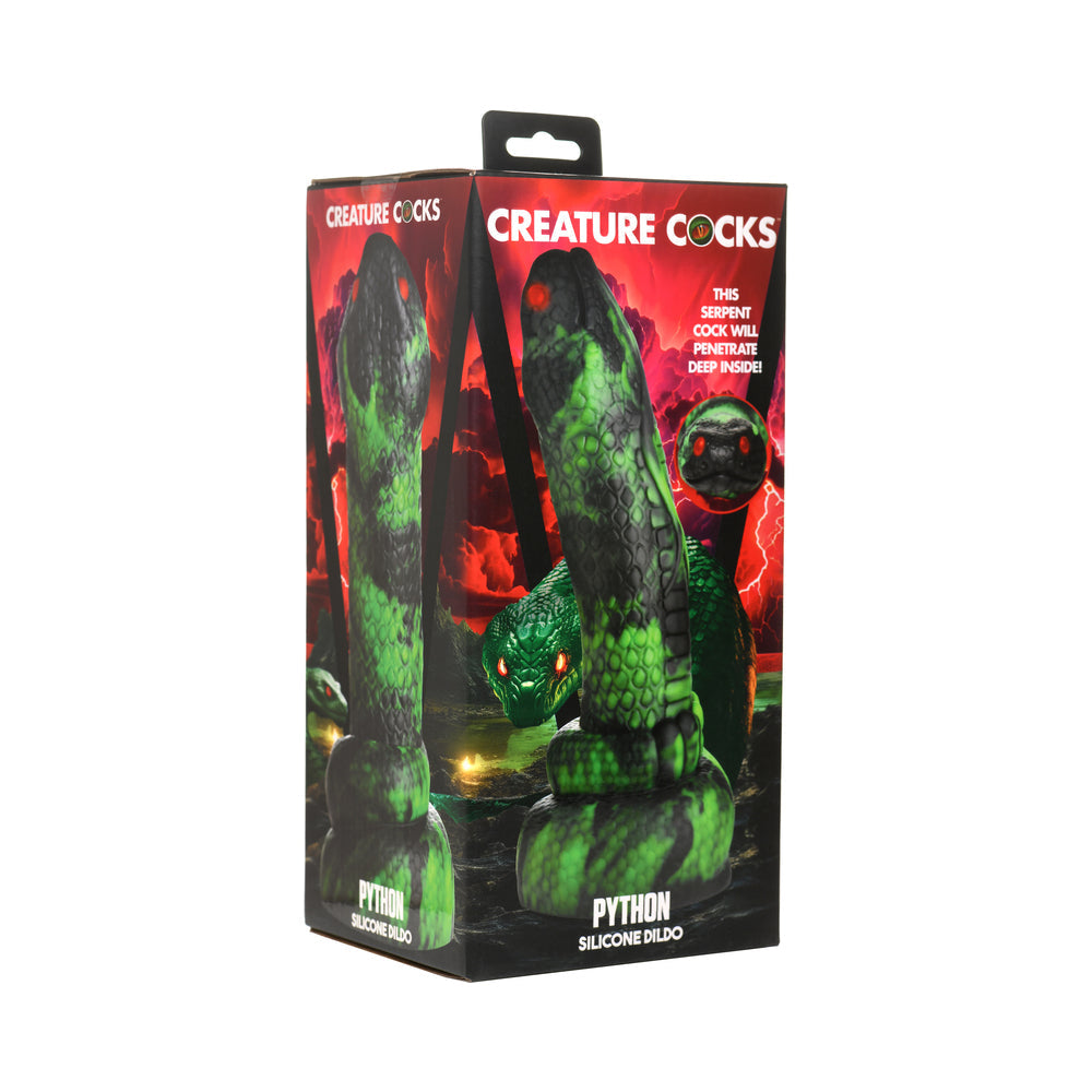 Creature Cocks Python silicone snake dildo with suction cup base - BDSM Authority