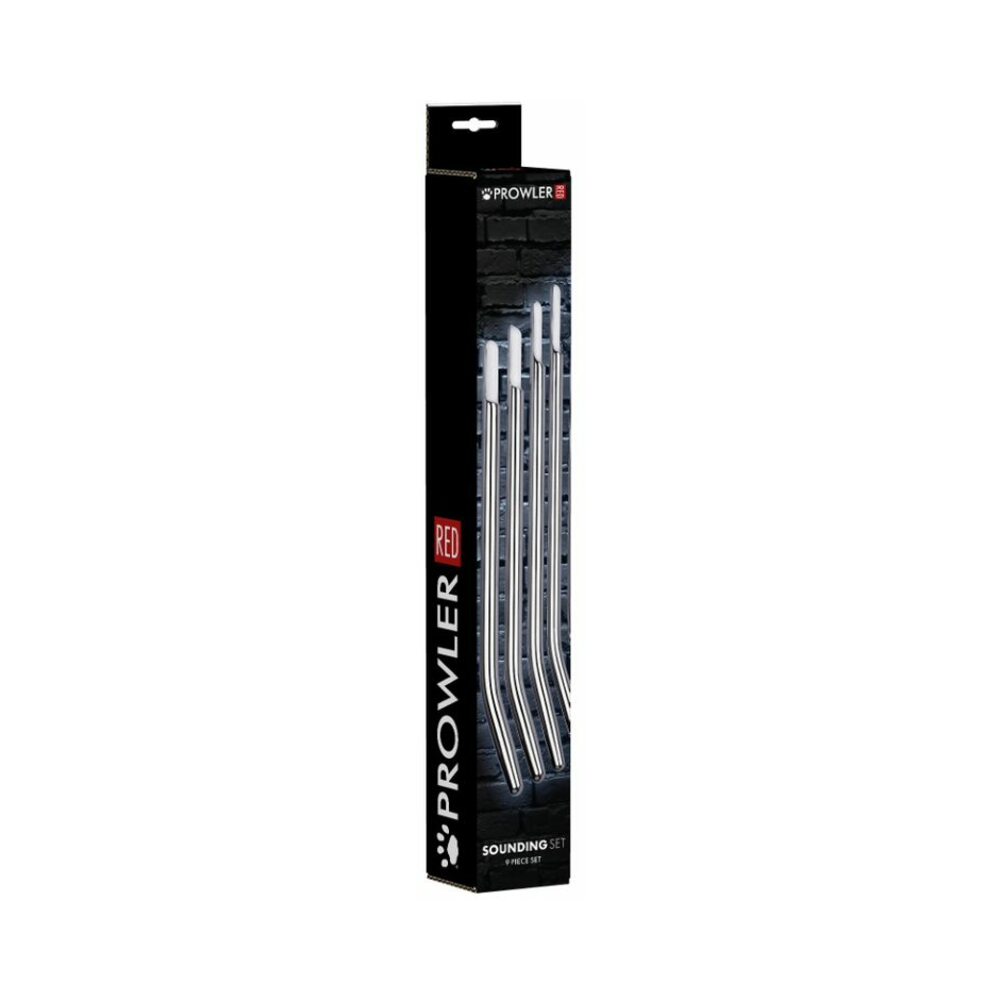 Prowler RED 9-piece stainless steel urethral sounding set - BDSM Authority