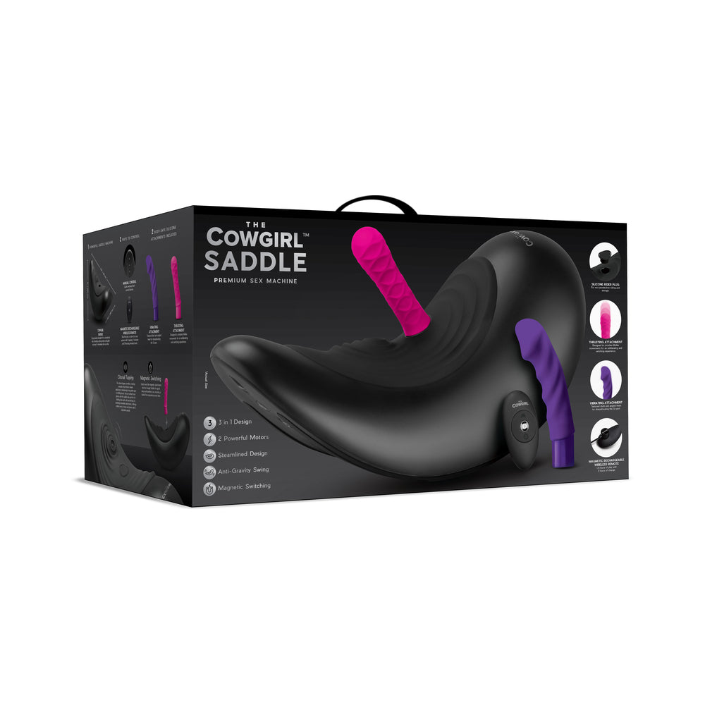 The Cowgirl Saddle Machine retail box - BDSM Authority