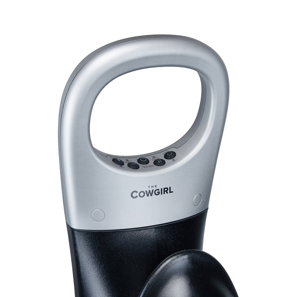 The Cowgirl Thrust Rider front view with easy-grip handle and controls - BDSM Authority