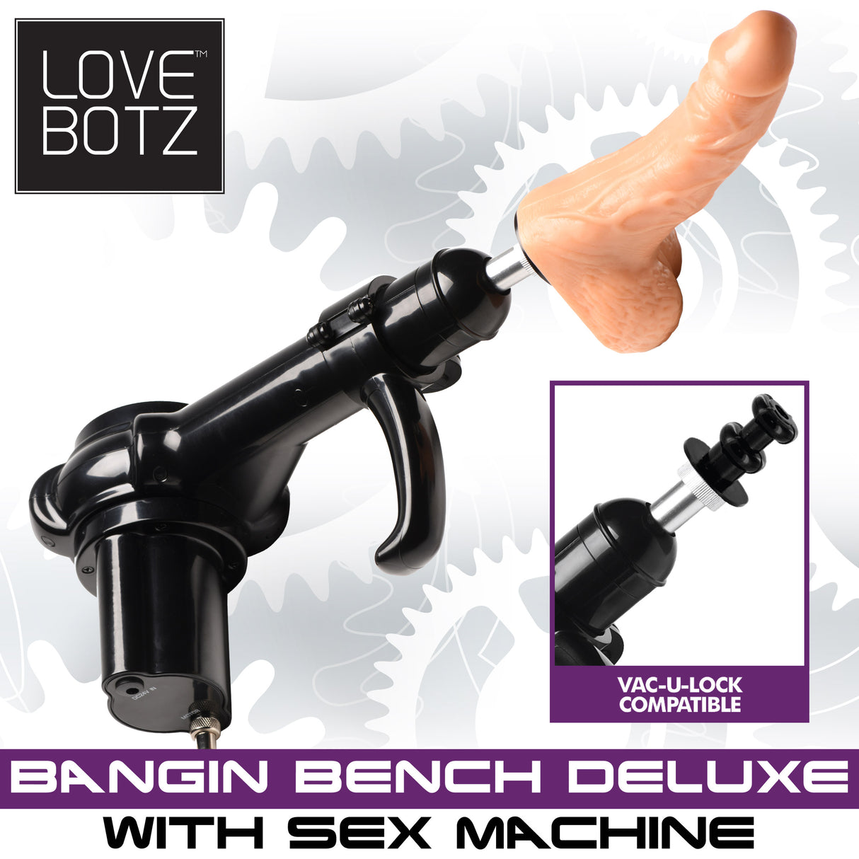 Deluxe Sex Machine Bondage Bench with Thrusting Machine interior detail - BDSM Authority