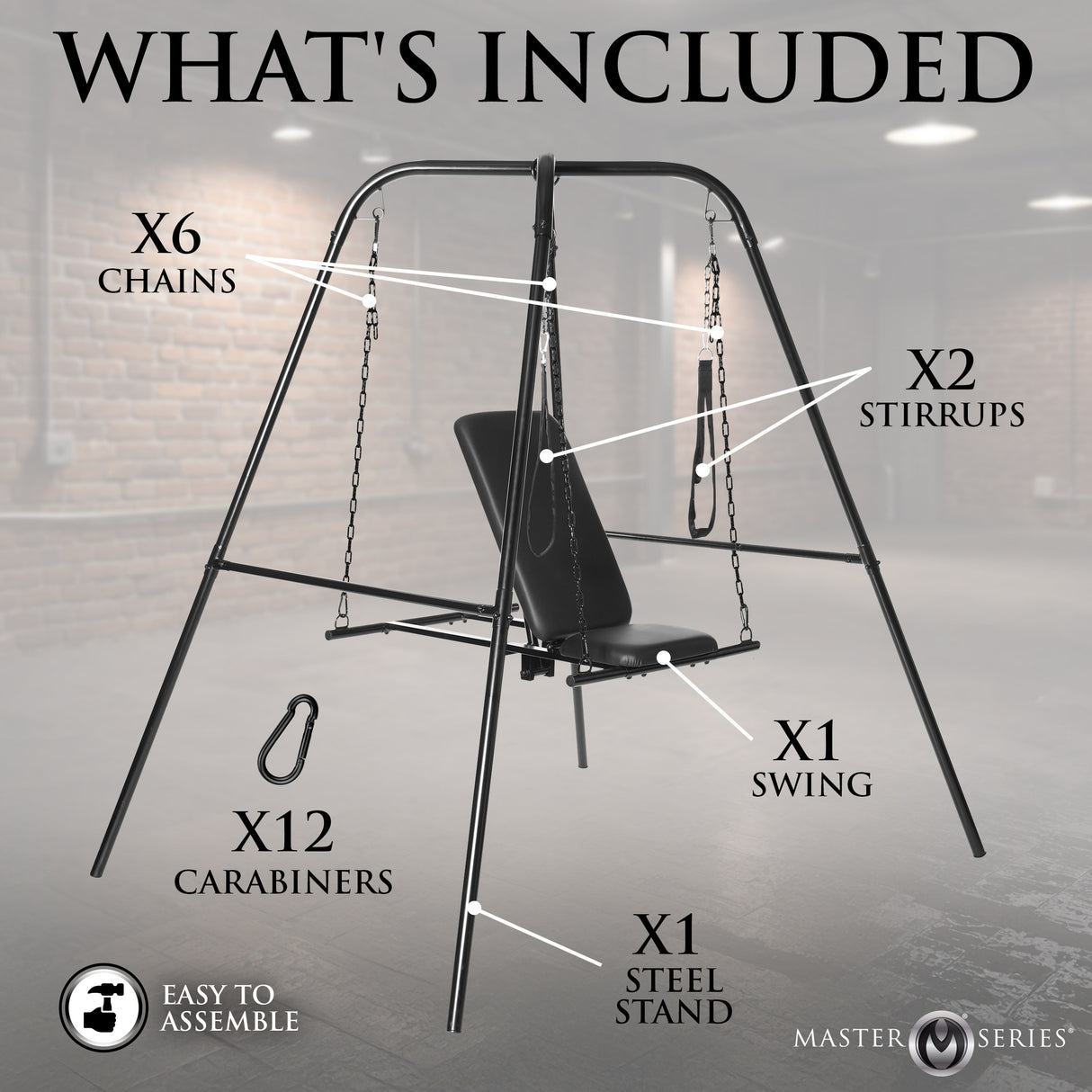 Throne Adjustable sex sling with stand BDSMAuthority