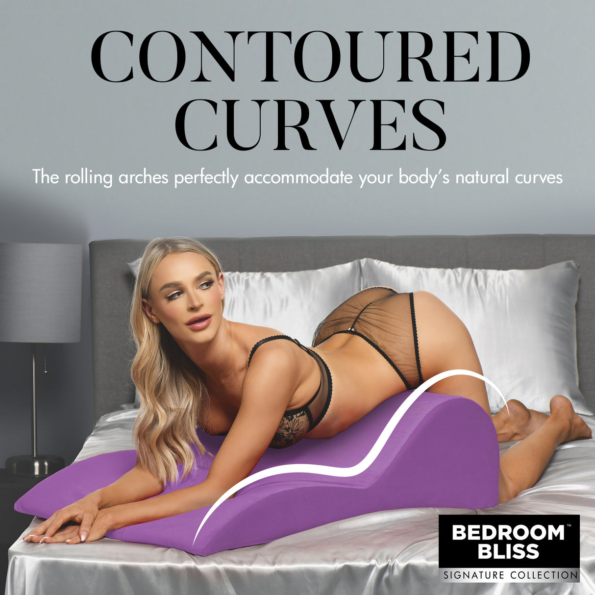 Contoured Love Cushion Sex Position Pillow detail view 1 - BDSM Authority
