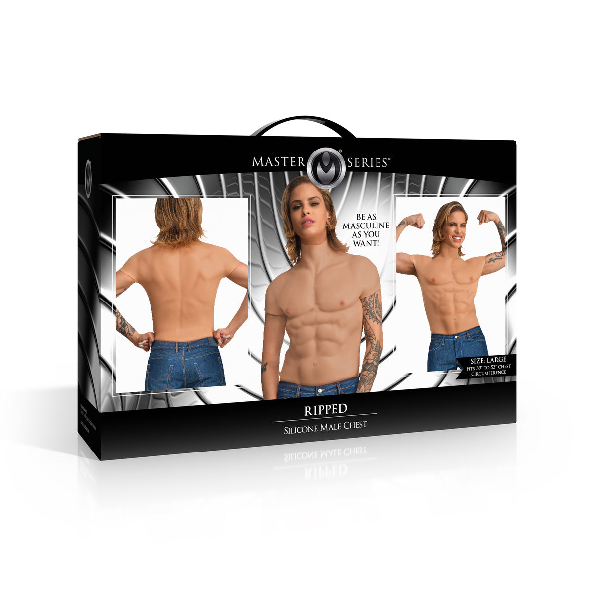 Ripped Silicone Male Chest detail view 6 - BDSM Authority