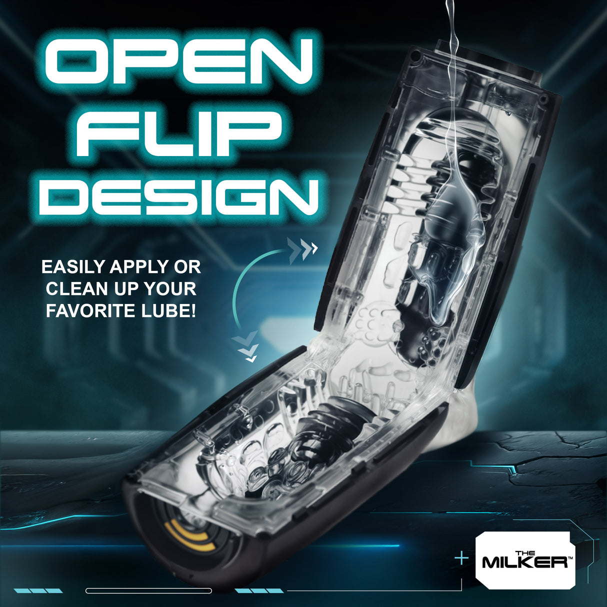 Control buttons on the Pleasure Grip sucking and vibrating masturbator - BDSM Authority