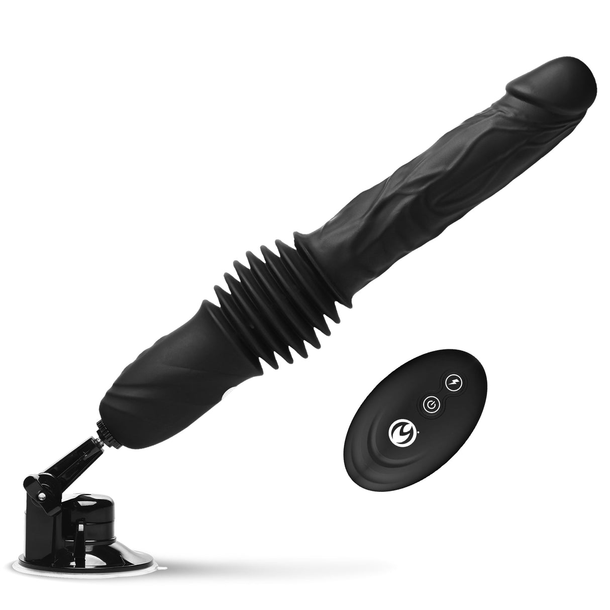 Double Pounder Silicone Vibrating Dildo Thruster - view 5