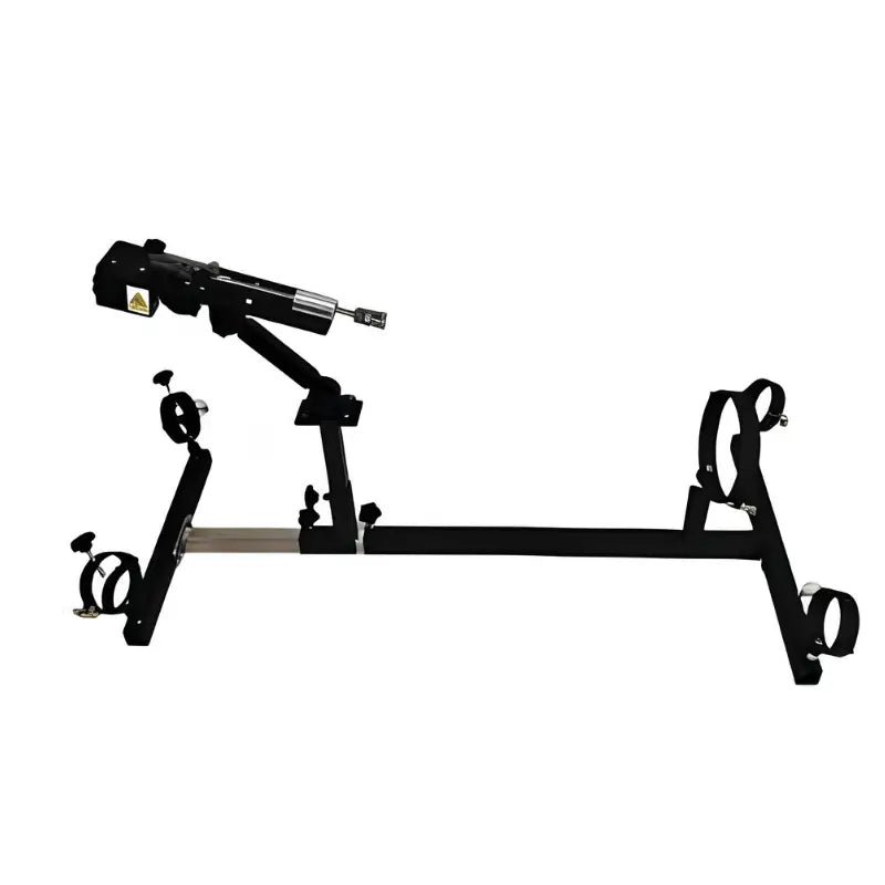 Adjustable BDSM kneeling frame with padded support and positioning structure for restraint setup