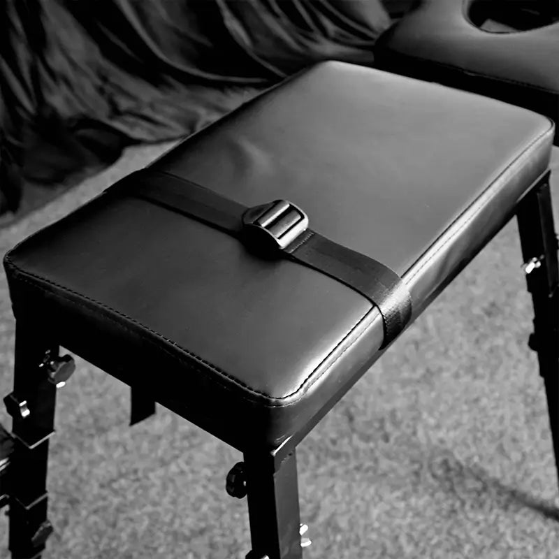 Adjustable kneeling and prone chair basic model HQJS-025 pad view featuring comfortable cushioned support pads with ergonomic design for posture training and stretching exercises