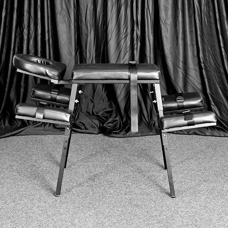 Adjustable kneeling and prone chair basic model HQJS-025 side view featuring ergonomic adjustable frame for posture support, stretching, and exercise training