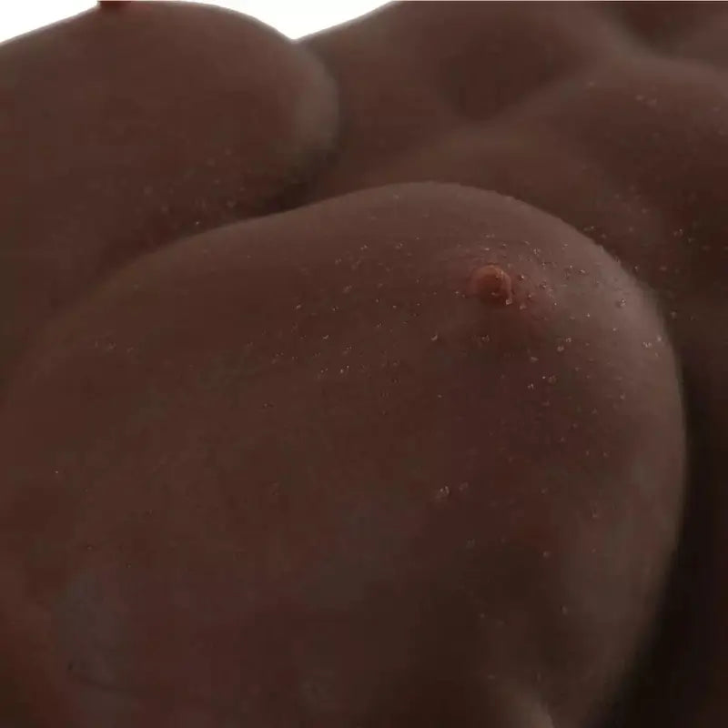 Camtoyz Raw Torso Masculino Nygel Male Torso Masturbator in Dark Chocolate Piel Oscura Skin Tone