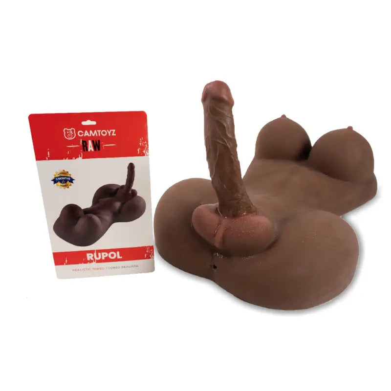 Camtoyz Raw Torso Rupol Transsexual Torso Masturbator in Dark Chocolate Piel Oscura Skin Tone