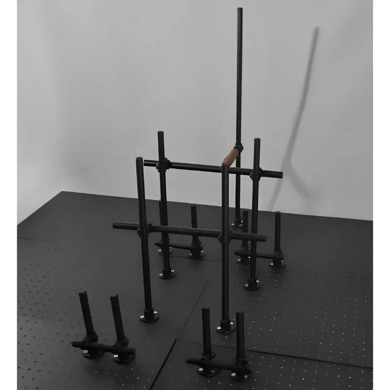 Heavy-duty BDSM DIY metal frame with reinforced steel construction and modular adjustable assembly design