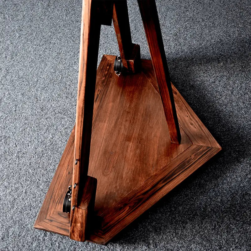 Premium retro X-shaped floor-standing frame HQSM-015B pedestal view featuring sturdy cross-braced metal construction, elevated base support, and vintage industrial design for stable display or functional use