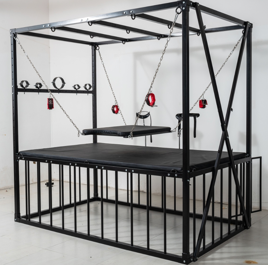 Multi-Purpose Bondage Bed with a X-cross