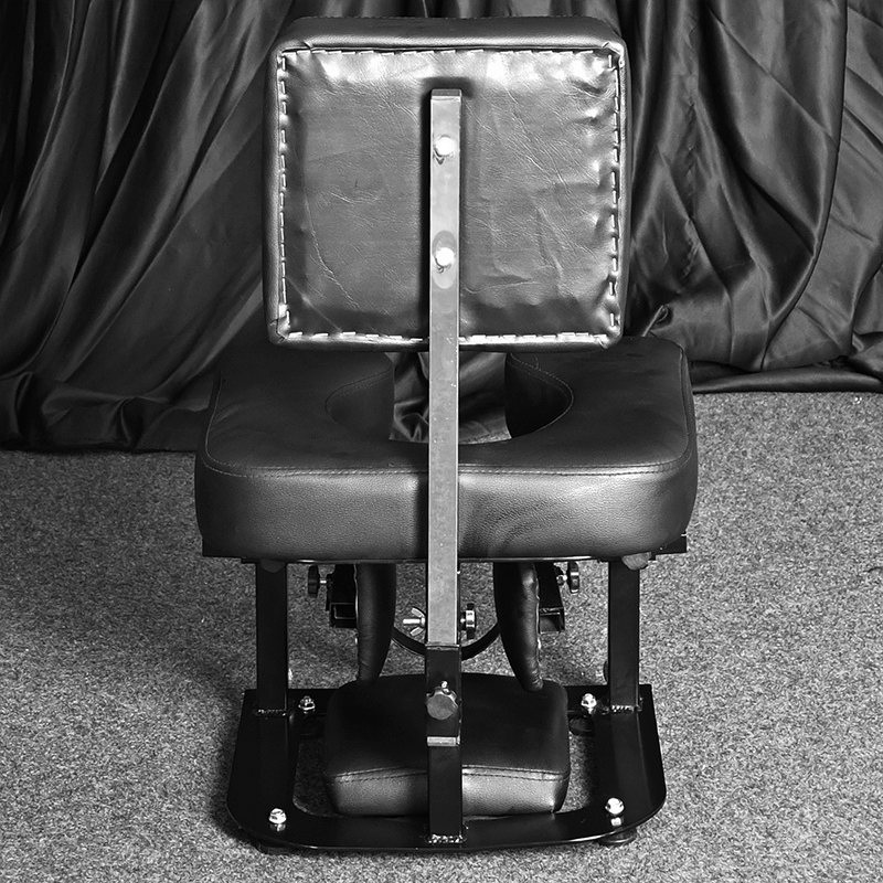 Studio-grade golden shower chair HQJS-016 back view showing premium golden frame structure and ergonomic waterproof seating design for bathroom and shower use