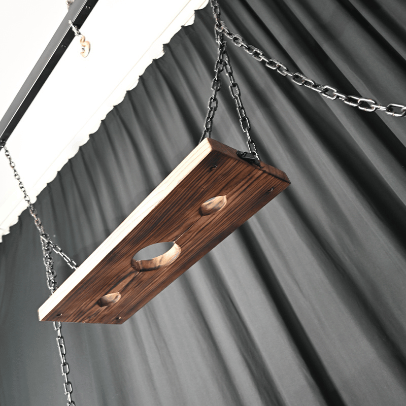 Large studio gantry bondage frame full setup view with complete dungeon-grade construction, BDSM Authority
