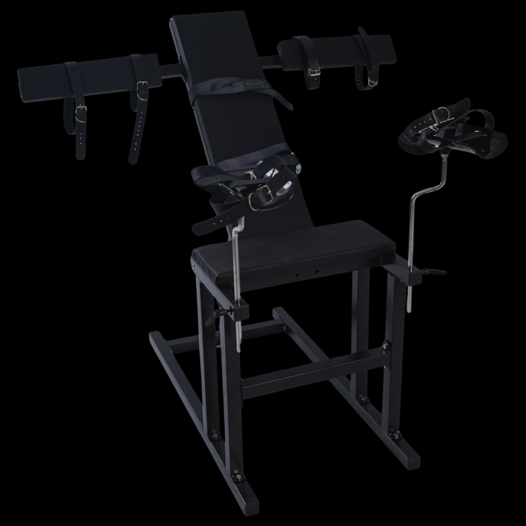 Gyno Chair Spanking Bench Adjustable Arm Splints & Wide Leg Stirrups BDSM Restraint Adult Bedroom Play Furniture