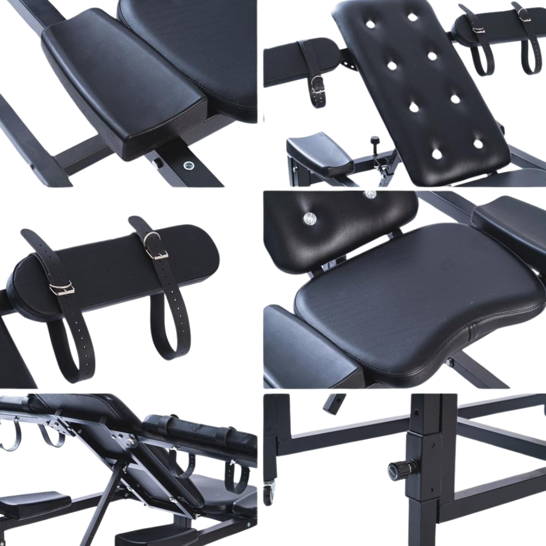 Gyno Chair Spanking Table Combo Fully Adjustable BDSM Sex Room Furniture