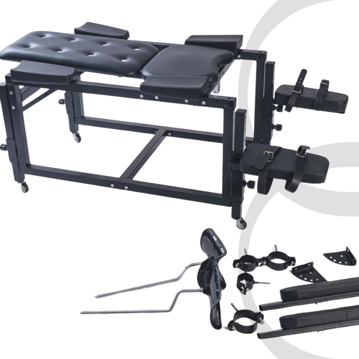 Gyno Chair Spanking Table Combo Fully Adjustable BDSM Sex Room Furniture