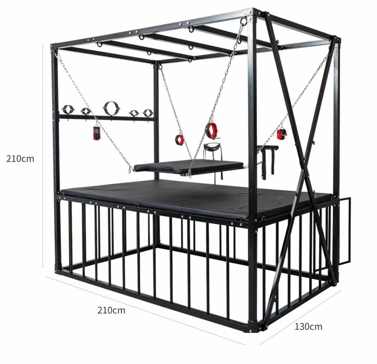 Multi-Purpose Bondage Bed with a X-cross