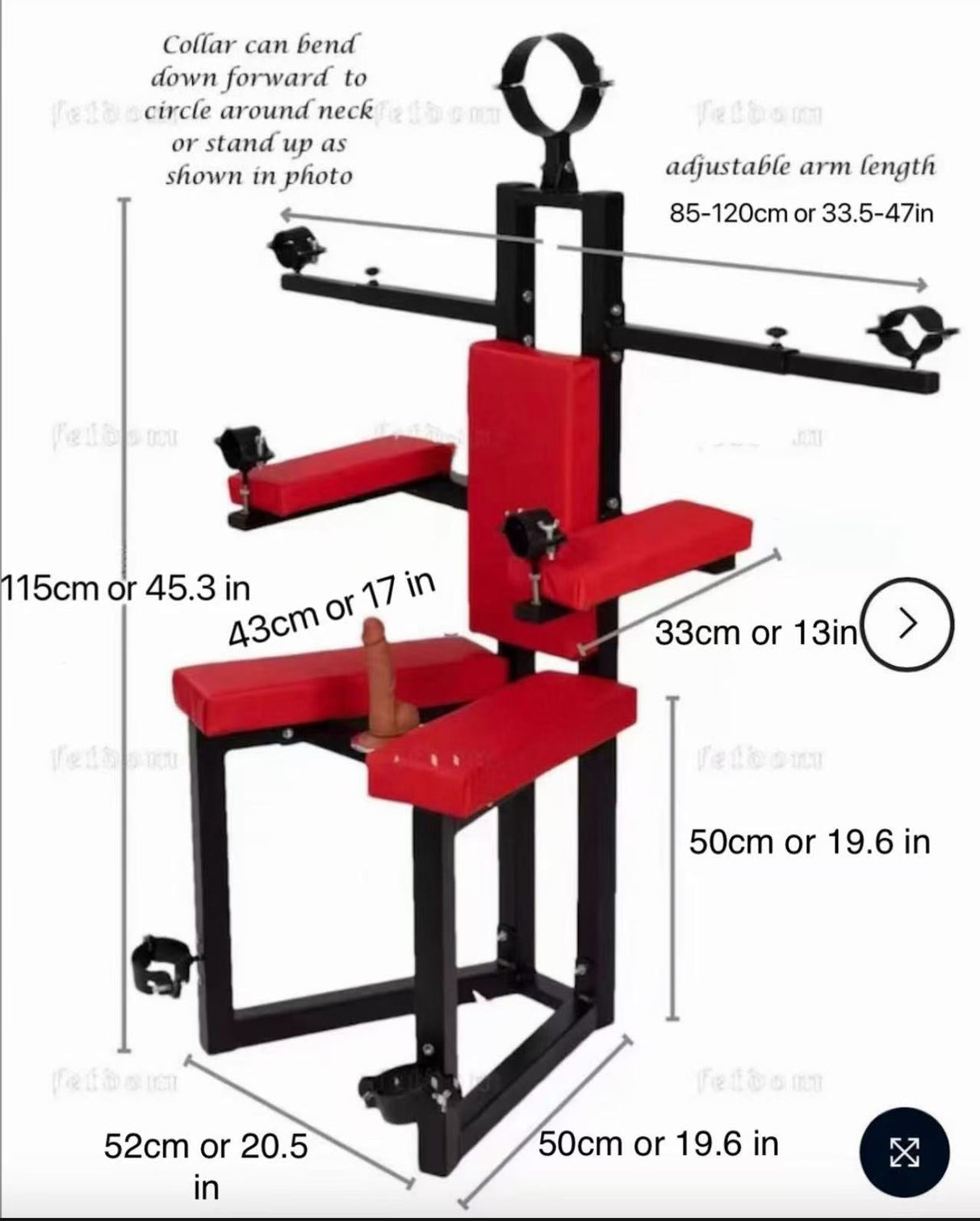 The Bondage chair, Dom Throne, Slave's Seat- Multi Functional Bondage Restraint Chair