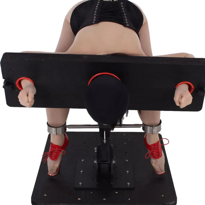 Fetdom Multi Position Floating Stockade Pillory on Wheels BDSM Furniture Punishment Display