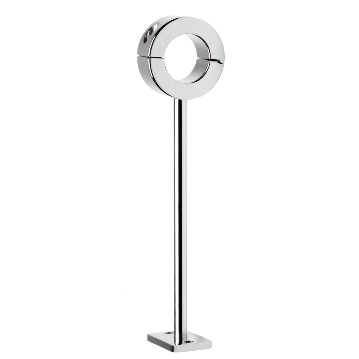 Locking mounted CBT scrotum cuff stainless steel - BDSM Authority