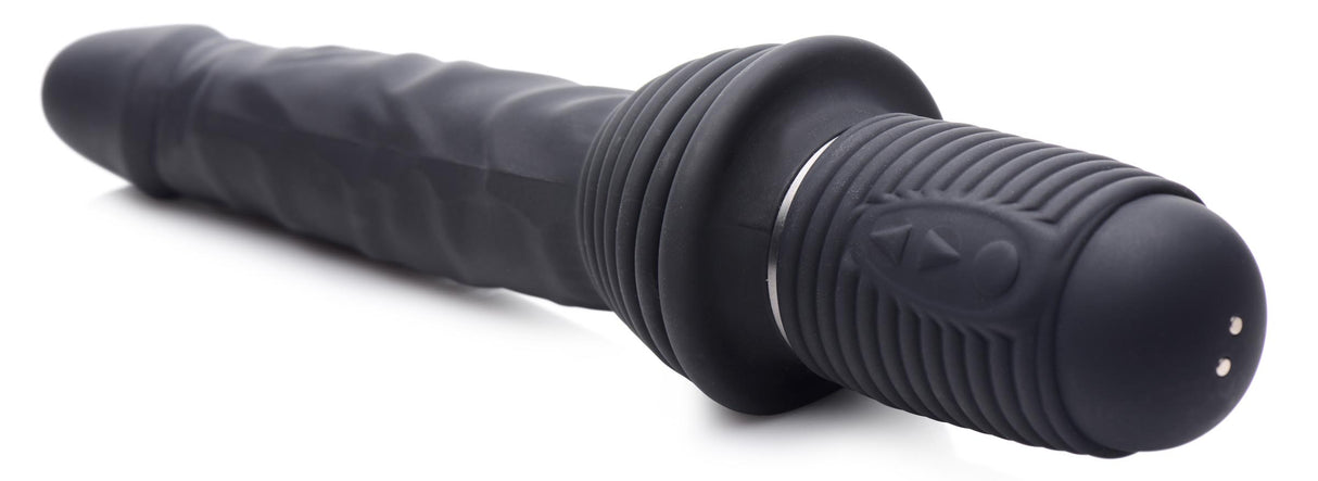 10X Silicone Vibrating and Thrusting Dildo - view 7