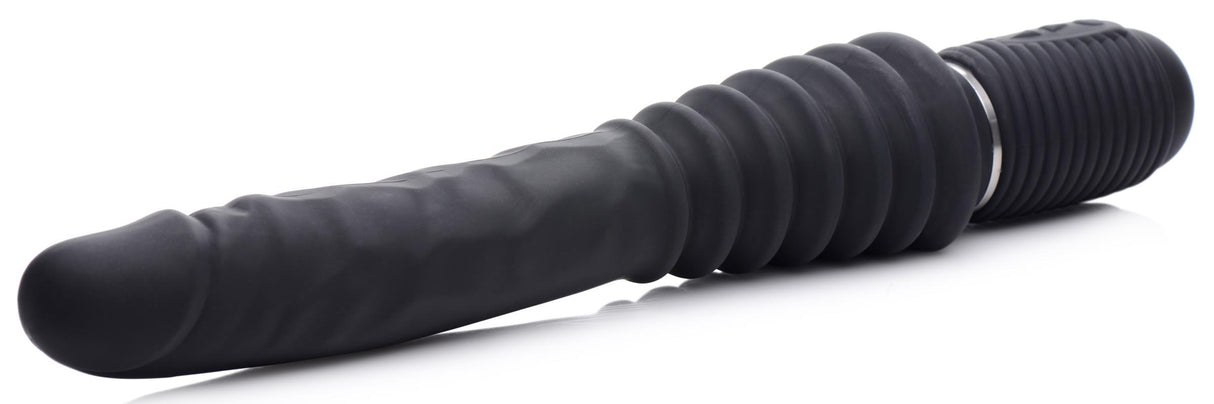 10X Silicone Vibrating and Thrusting Dildo - view 8