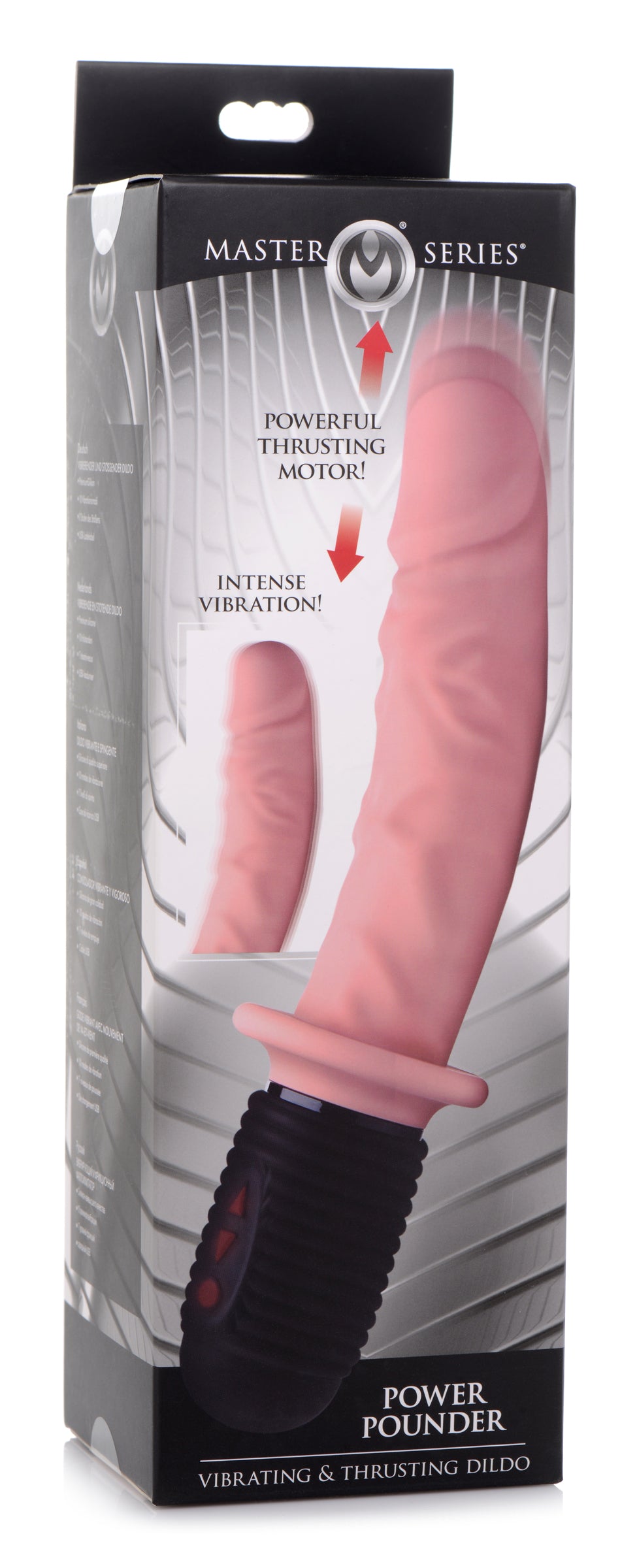 Power Pounder Thrusting Silicone Dildo Light - view 8