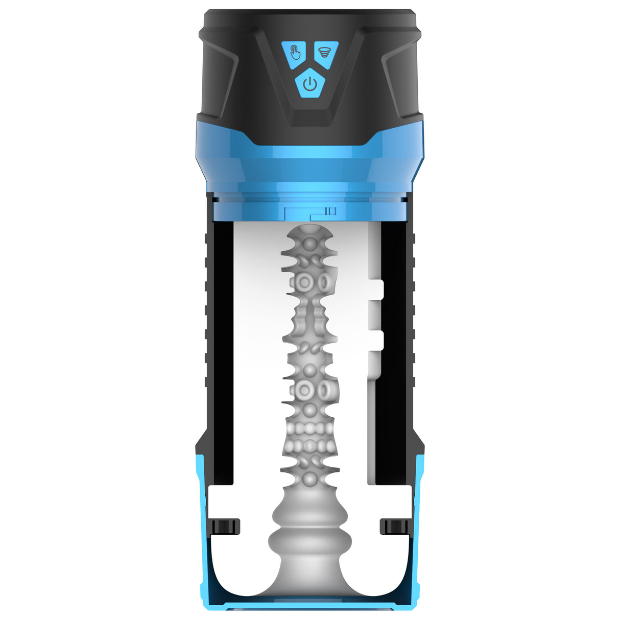 The Milker Intense 13X black and blue masturbator case - BDSM Authority