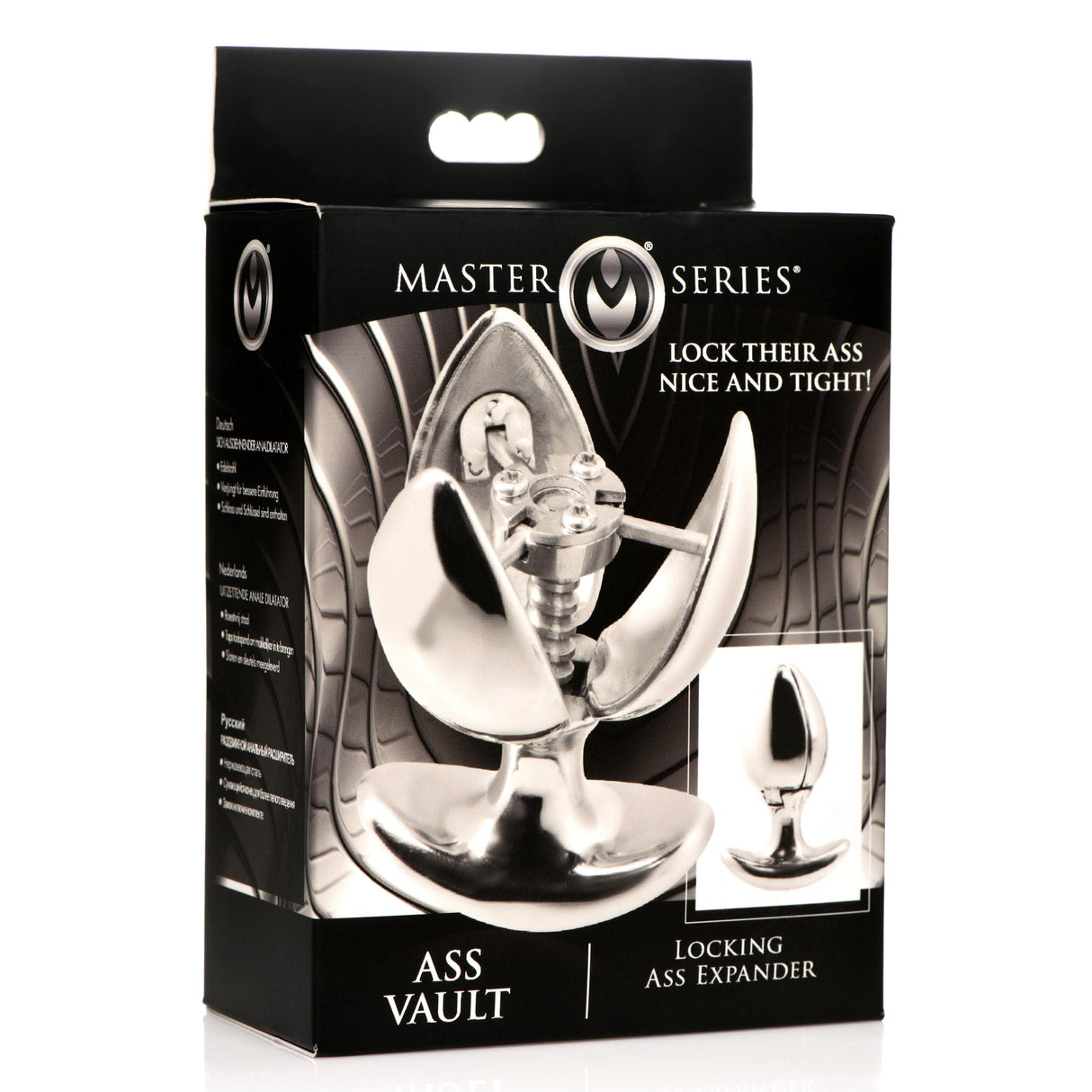Master Series Ass Vault retail packaging box - BDSM Authority