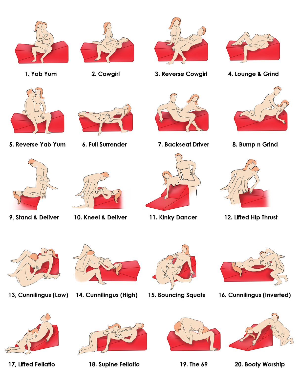 XL Love Cushion position guide