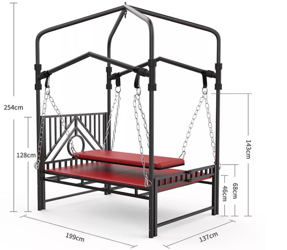 BDSM Sex Room Torture Bed With Sex Swing