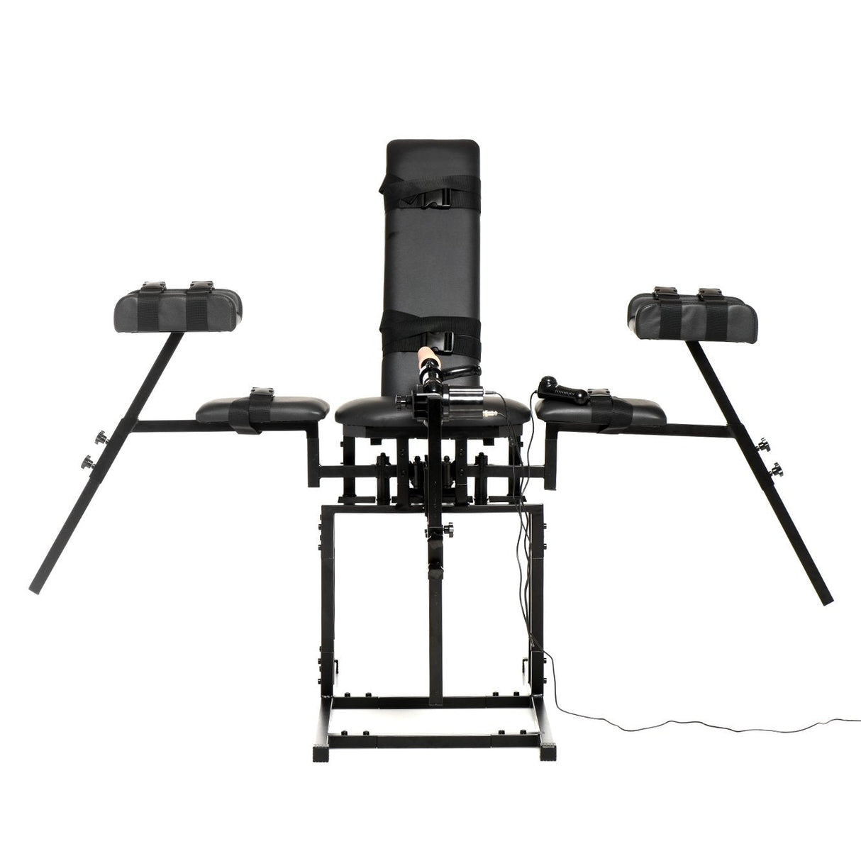 Leg Spreader Obedience Chair with Sex Machine