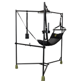 Fort Troff Hammock Hangar sling frame angled view showing the tri-leg design - BDSM Authority