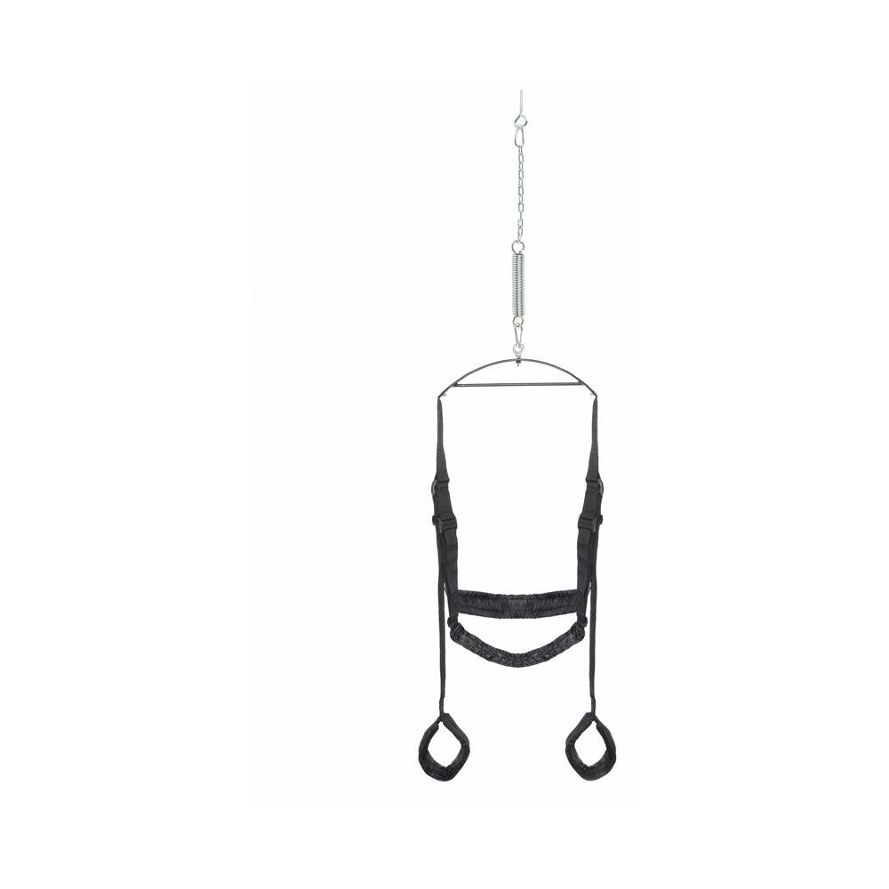 Fetish Fantasy Fantasy Swing black swing seat with stirrups - BDSM Authority