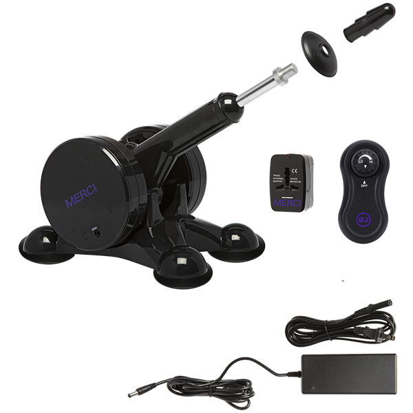 Merci Power Banger machine with wireless remote, power adapter and attachments - BDSM Authority