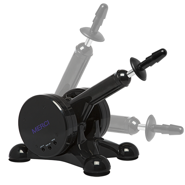 Merci Power Banger fuck machine with attachments on its suction-cup base - BDSM Authority