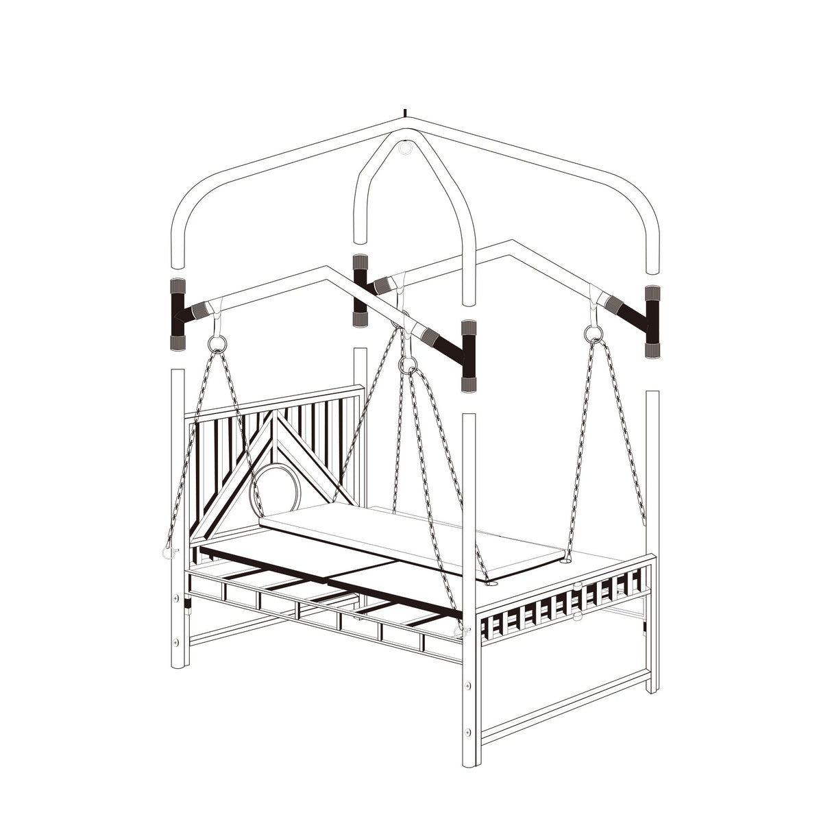 Premium Multi-Position Restraint Bed - Professional Adult Furniture