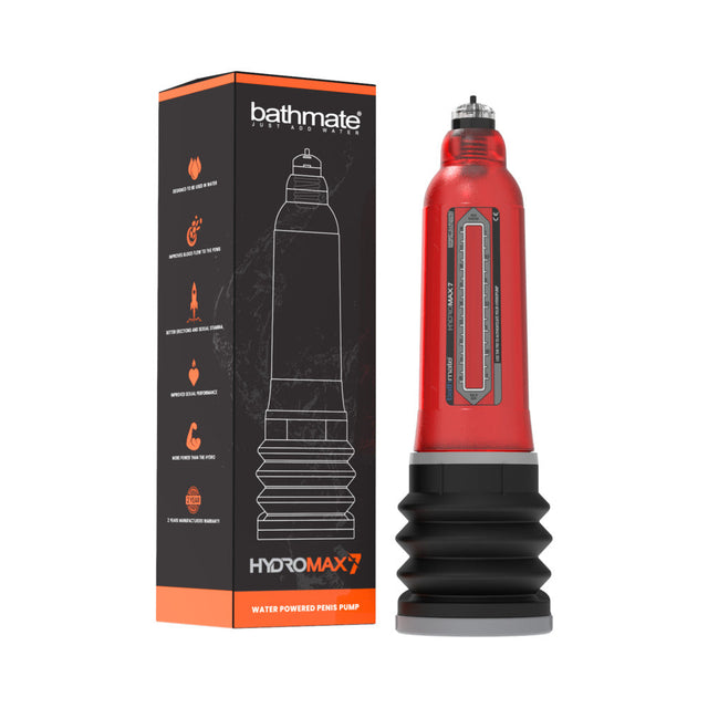 Bathmate Hydromax7 red water penis pump - BDSM Authority
