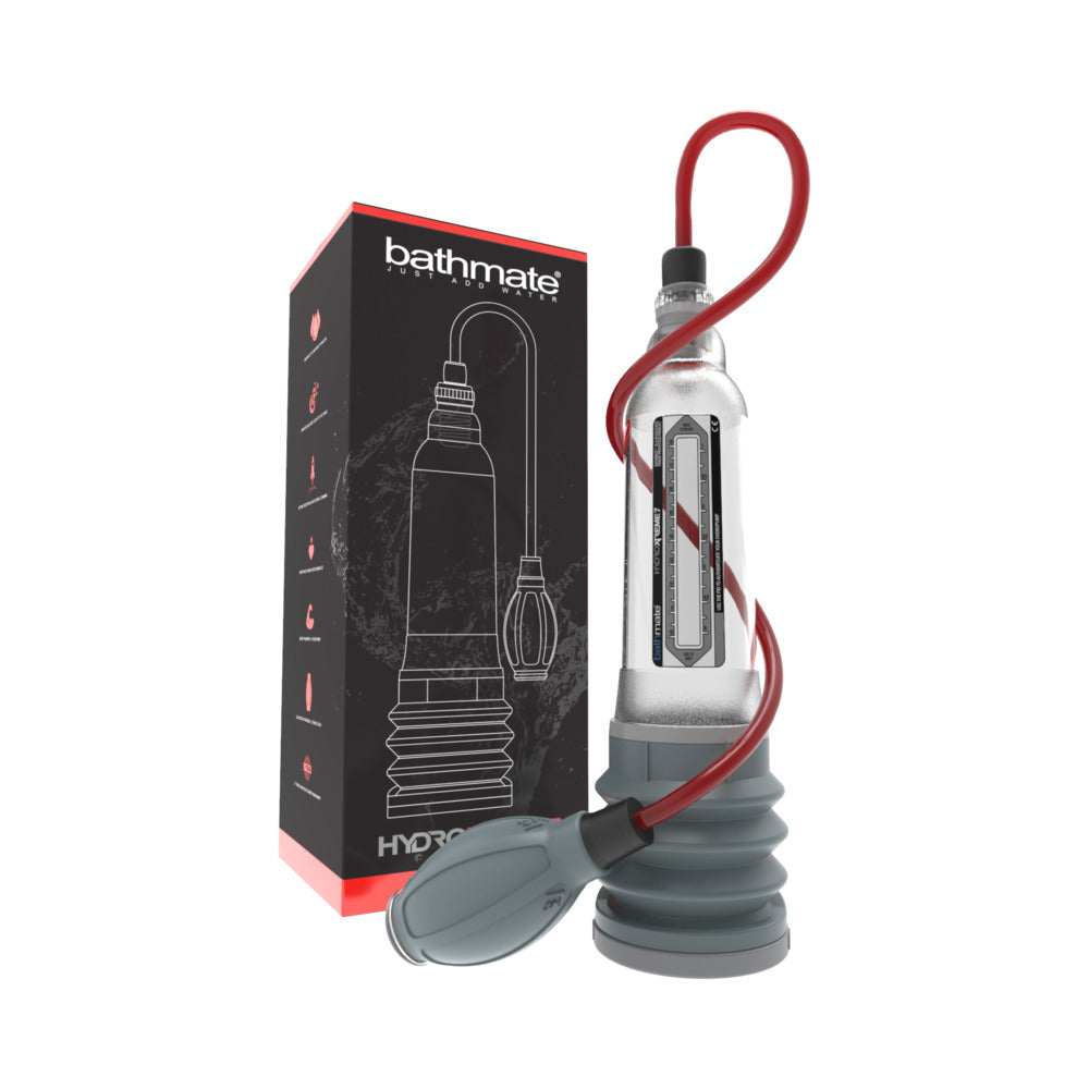 HydroXtreme7 water penis pump clear chamber with handball - BDSM Authority