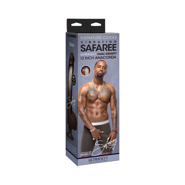 Signature Cock Safaree Anaconda 12 inch realistic Doc Johnson dildo with suction cup base - BDSM Authority