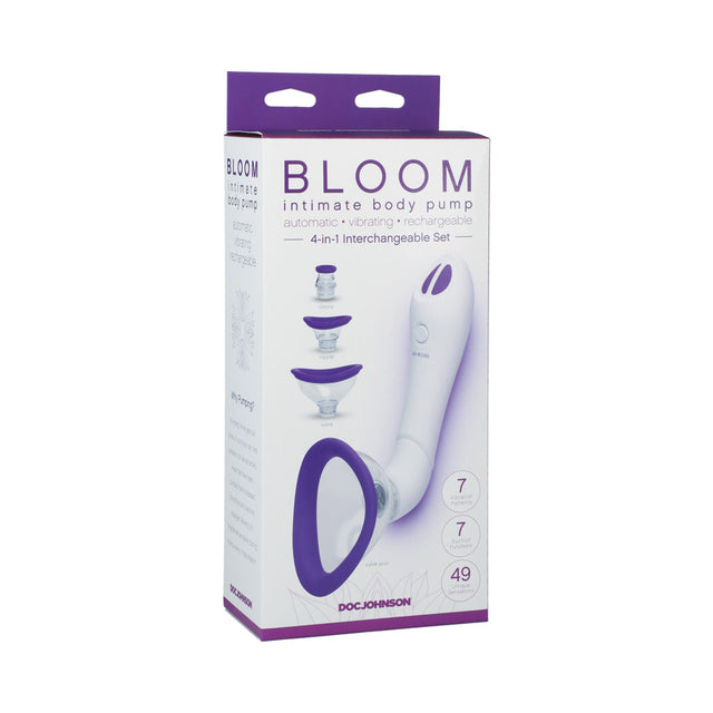 Bloom intimate body pump automatic vibrating rechargeable in purple - BDSM Authority