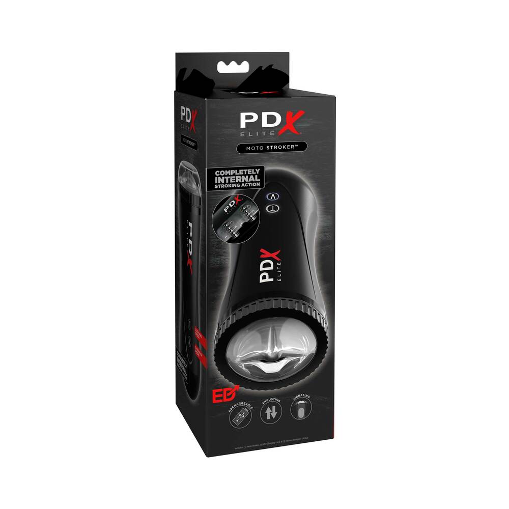 PDX Elite Moto Stroker thrusting vibrating masturbator - BDSM Authority