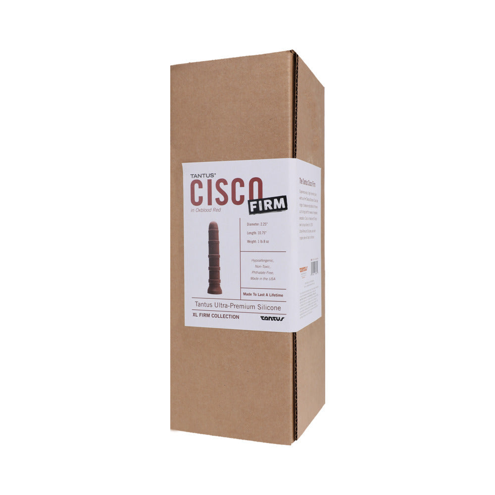Tantus Cisco garnet silicone dildo strong suction cup base for hands-free play - BDSM Authority