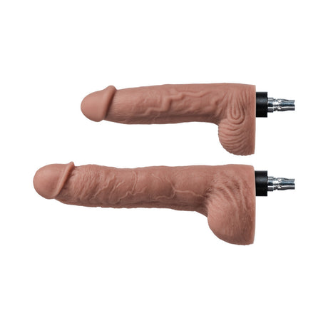 Two included body-safe silicone dildo attachments for the Lovense sex machine - BDSM Authority